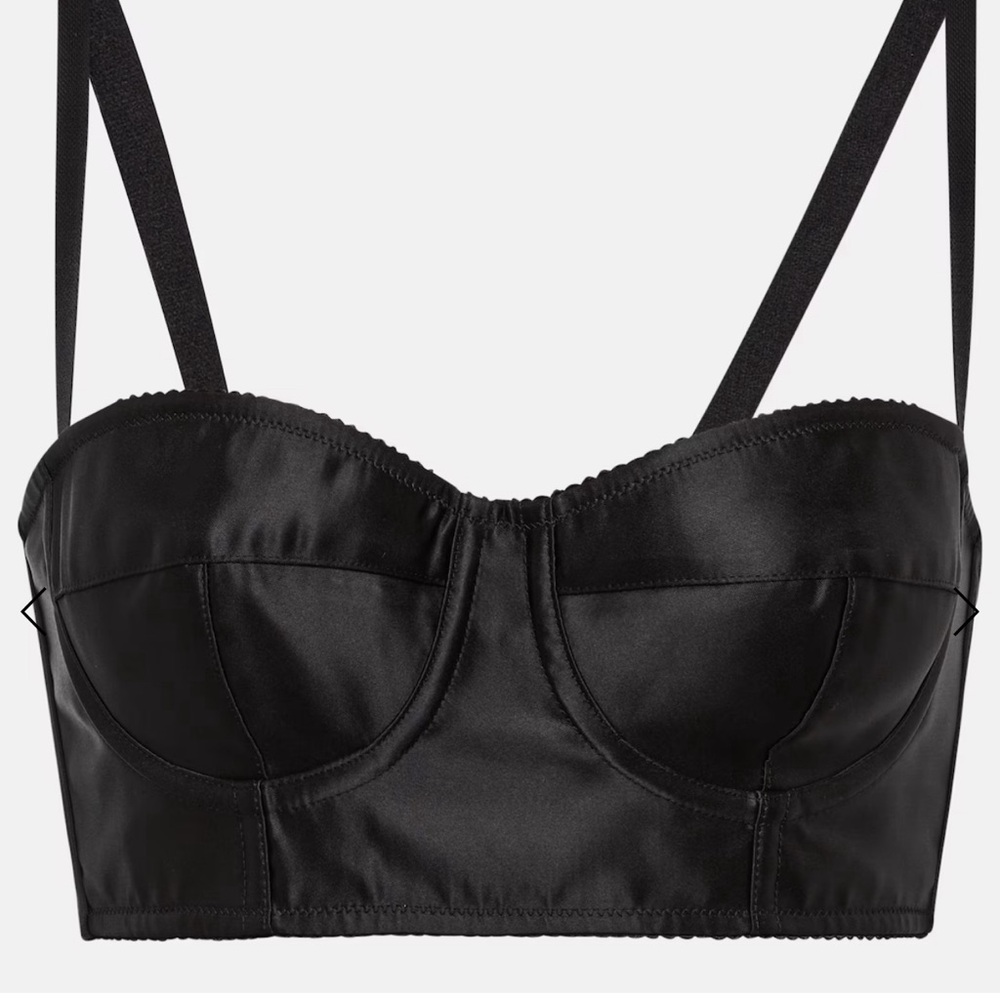 Dolce&Gabbana X Kim Satin Bustier Worn it only few times , like new